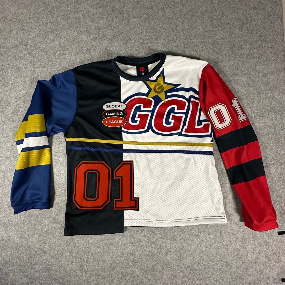 Global Gaming League Jersey Mens Medium Multi-Color GGL 01 Long Sleeve Mesh